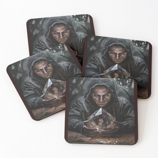 Item preview, Strange design of the scary night wizard and the magic crystal designed and sold by Boooart.