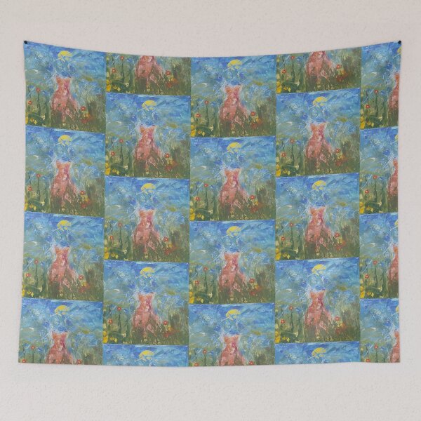 Item preview, Moonlit night in a meadow. designed and sold by Ilze Strautins.
