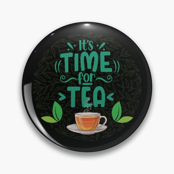 Item preview, It's time for tea teacup with tea leaves  designed and sold by ClickATee Store .
