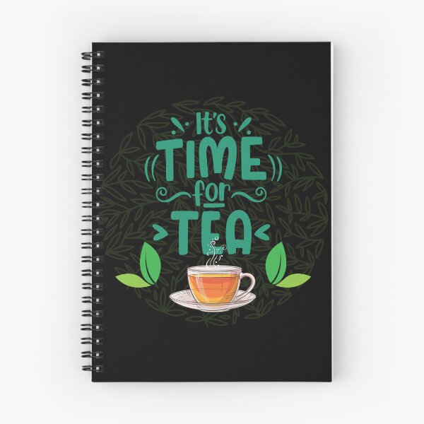 Item preview, It's time for tea teacup with tea leaves  designed and sold by ClickATee Store .