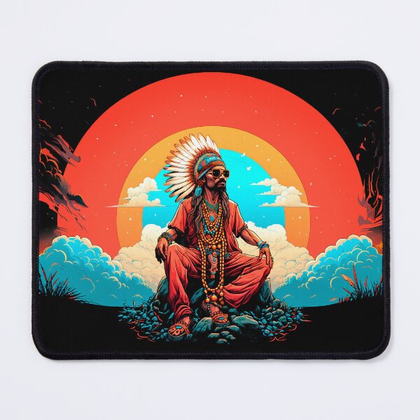 Item preview, The Chill Dude in the Clouds – Shaman Vibes designed and sold by GeekPeekShop.