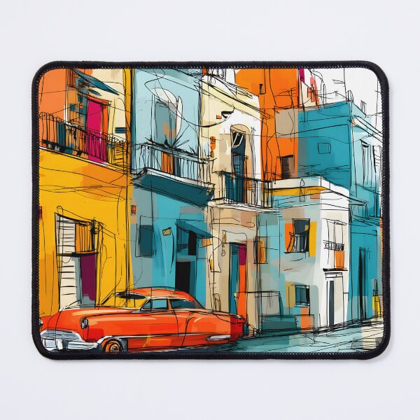 Item preview, Feel the Rhythm of Havana Streets - Classic Car and Upright Bass Set the Scene designed and sold by OlfactoART Studio.