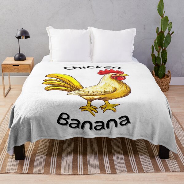 Item preview, Banana Chicken Cartoon – Funny Yellow Rooster Design designed and sold by TheSpookyCats.
