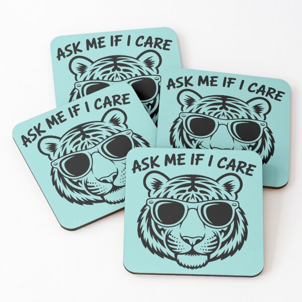 Item preview, Ask Me If I Care Tiger Face designed and sold by theartfulaspie.