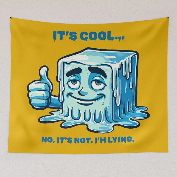 Item preview, Lying Melting Ice Cube designed and sold by Ghost on Toast.