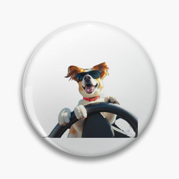 Item preview, Handsome dog driving designed and sold by Kenji11.