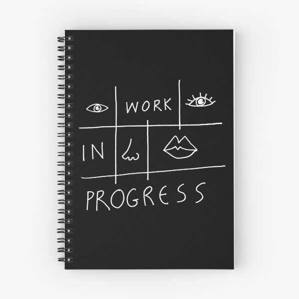 Item preview, WORK IN PROGRESS (WHITE) designed and sold by GoodGoodCompany.
