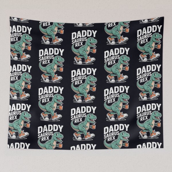 Item preview, Daddysaurus Rex Coffee Walker in Sneakers Father's day  designed and sold by Taans-Creation.