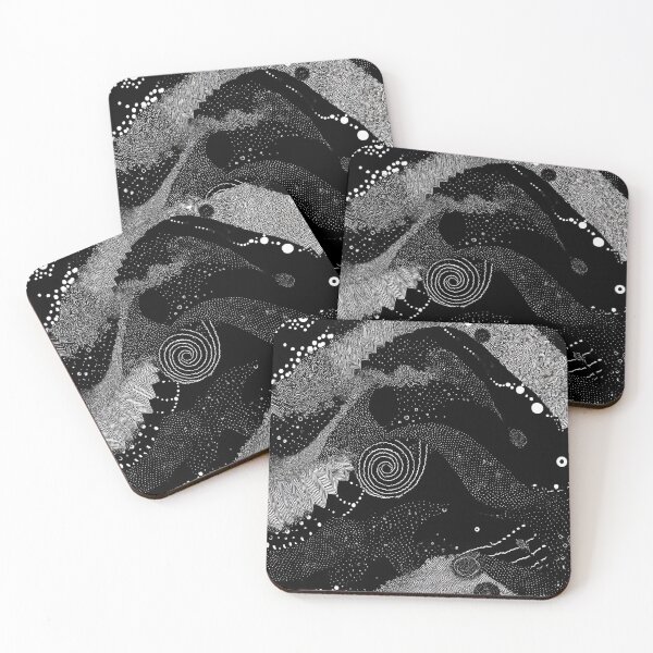 Item preview, Monochrome Spiral Field - Black and White Pattern designed and sold by SmirkingDesigns.