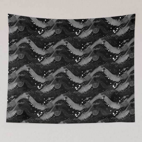 Item preview, Monochrome Spiral Field - Black and White Pattern designed and sold by SmirkingDesigns.
