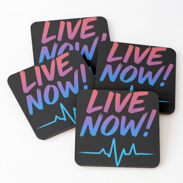 Item preview, Live Now! Bold Brushstroke Design with Heartbeat designed and sold by TeddVentures.