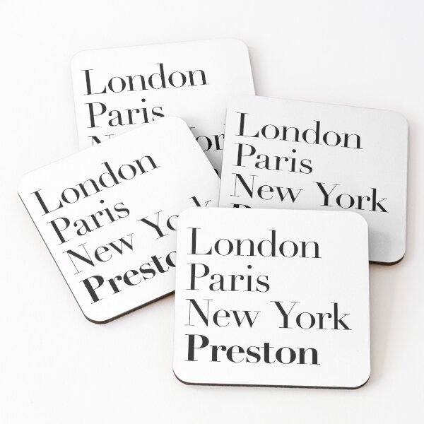Item preview, London Paris New York Preston  designed and sold by GoodGoodCompany.