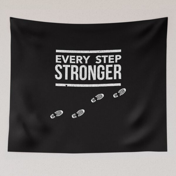 Item preview, Every Step Stronger Inspiring Running Gifts designed and sold by TmoT.