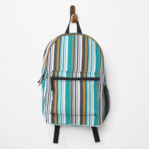 Item preview, White and Teal Stripe Seamless Repeat designed and sold by Sharon Schwalbe.