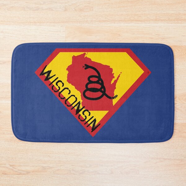 Item preview, WISCONSINITE SHIELD - Freedom Is The Superpower - Modern Gadsden Snake Flag - Dont Tread On Me SUPERHERO WISCONSIN spellout design designed and sold by pelagio.
