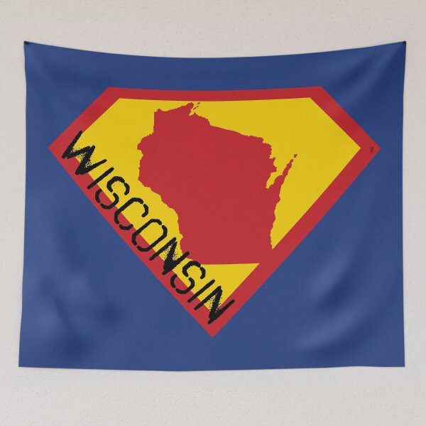 Item preview, WISCONSINITE  SHIELD  - Freedom Is The Superpower - SUPERHERO WISCONSIN  spellout design designed and sold by pelagio.