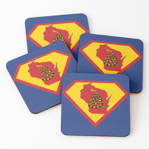 Item preview, WISCONSINITE  SHIELD - Freedom Is The Superpower -  Gadsden Snake Flag - Dont Tread On Me SUPERHERO WISCONSIN  design designed and sold by pelagio.