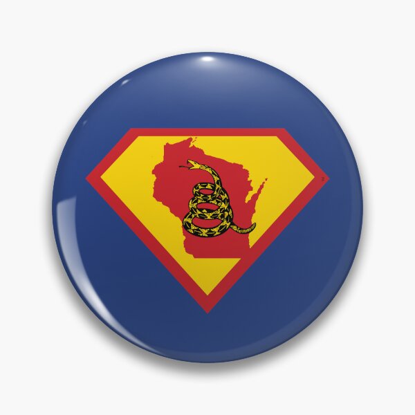 Item preview, WISCONSINITE  SHIELD - Freedom Is The Superpower -  Gadsden Snake Flag - Dont Tread On Me SUPERHERO WISCONSIN  design designed and sold by pelagio.