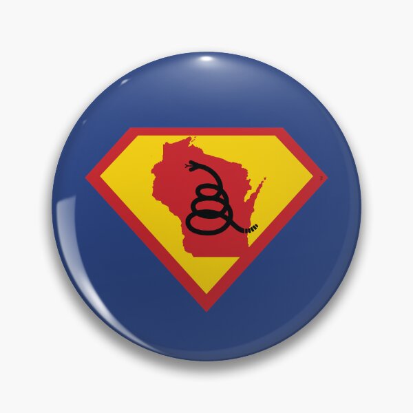 Item preview, WISCONSINITE  SHIELD - Freedom Is The Superpower - Modern Gadsden Snake Flag - Dont Tread On Me SUPERHERO WISCONSIN  design designed and sold by pelagio.