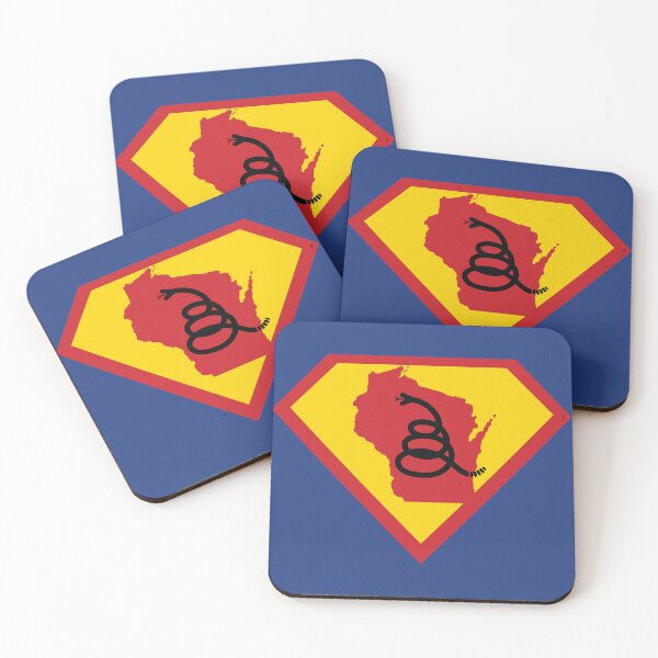 Item preview, WISCONSINITE  SHIELD - Freedom Is The Superpower - Modern Gadsden Snake Flag - Dont Tread On Me SUPERHERO WISCONSIN  design designed and sold by pelagio.