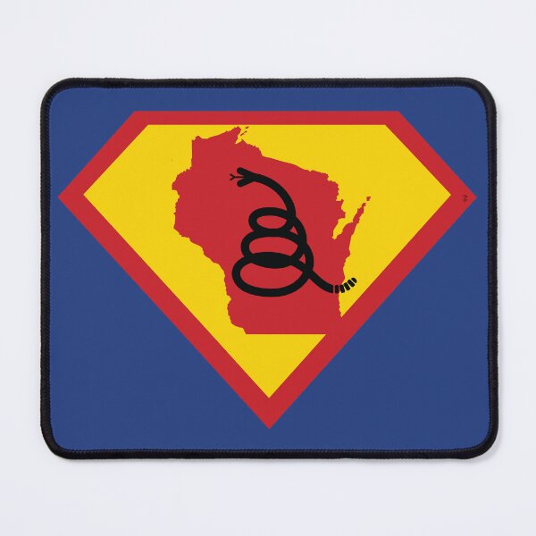 Item preview, WISCONSINITE SHIELD - Freedom Is The Superpower - Modern Gadsden Snake Flag - Dont Tread On Me SUPERHERO WISCONSIN design designed and sold by pelagio.
