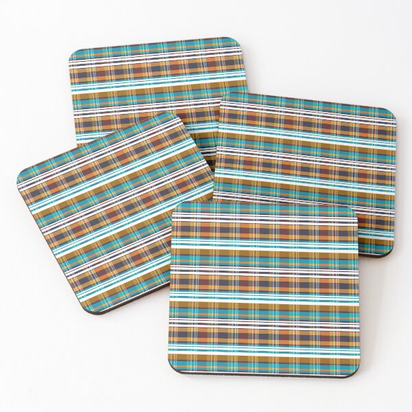 Item preview, Butterscotch and Teal Plaid designed and sold by Sharon Schwalbe.