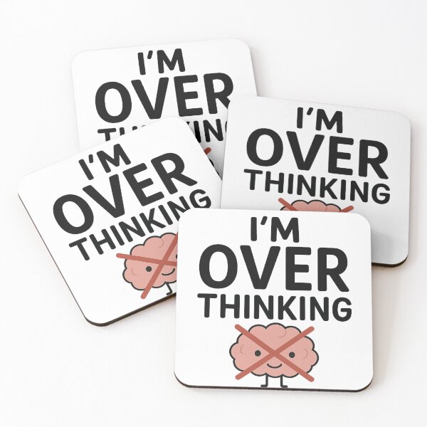 Item preview, Funny Overthinking Brain  designed and sold by Hoops and Movie Sticks.