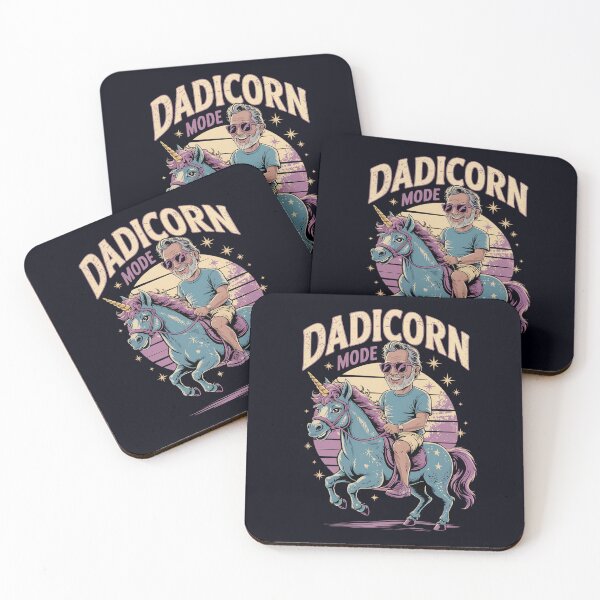 Item preview, Dadicorn Mode Activated – Father's day – Cool Dad on Unicorn designed and sold by Taans-Creation.