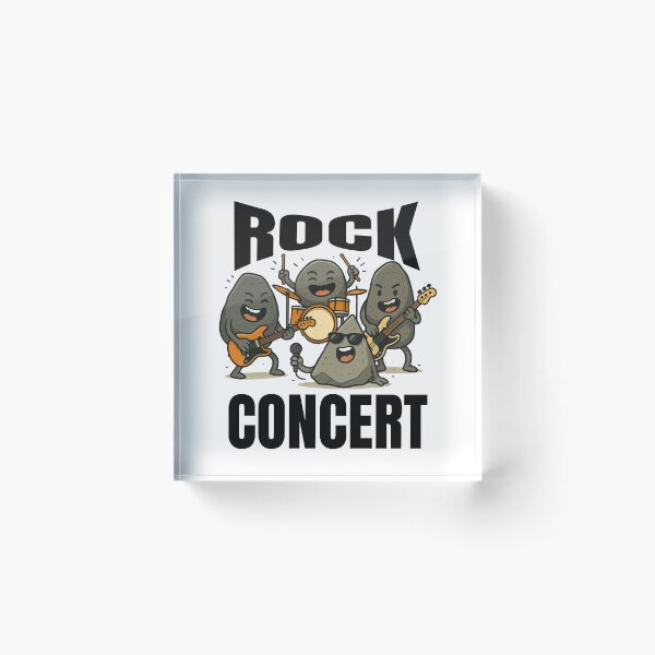 Item preview, Rock Concert Funny Rocks Band  designed and sold by BeansHotTees.