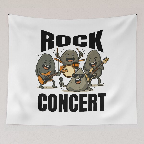 Item preview, Rock Concert Funny Rocks Band  designed and sold by BeansHotTees.