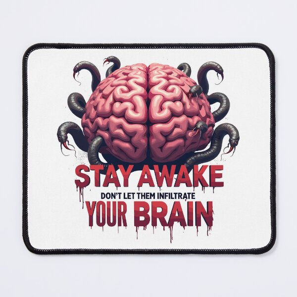 Item preview, Stay Awake – Mind Control Warning Design designed and sold by BeamiCreations.