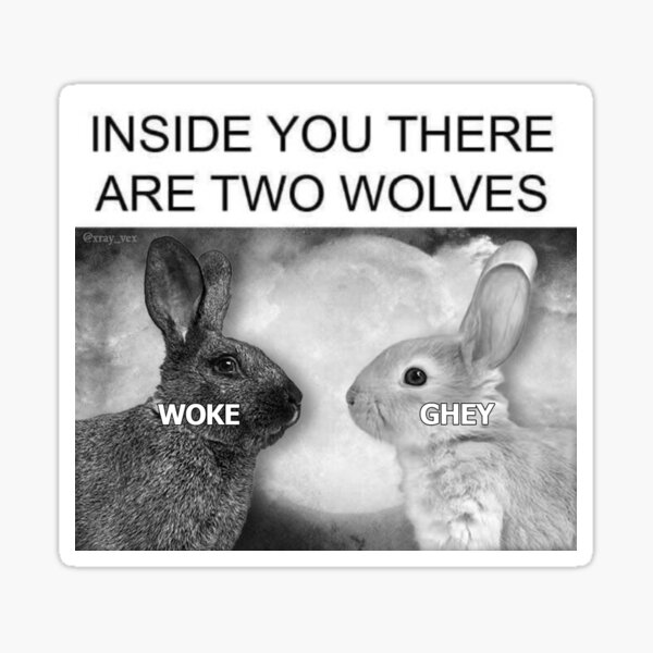 Aperçu de l'œuvre À l'intérieur de toi se trouvent deux loups réveillés et ghés créée et vendue par xray-vex.