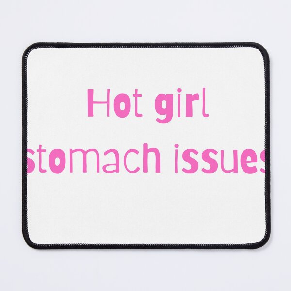 Item preview, Hot girl stomach issues-Funny relatable sticker designed and sold by studiomiro.