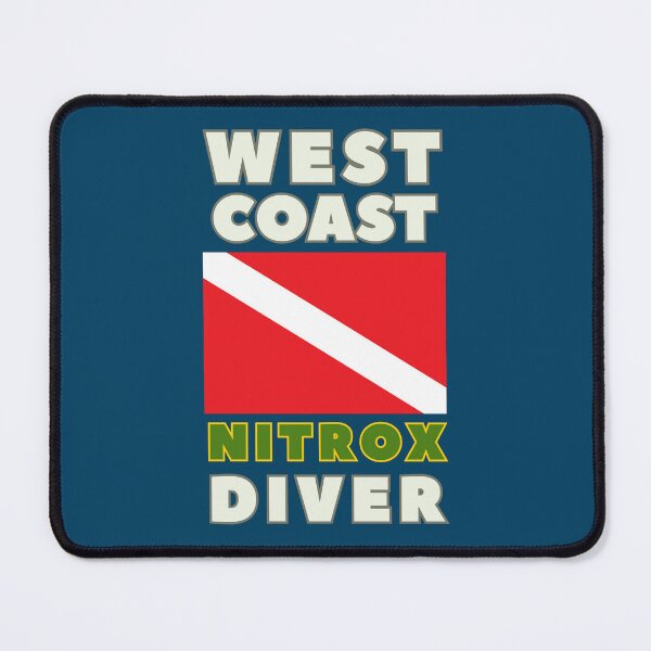 Item preview, West Coast Nitrox Diver Down Flag designed and sold by LeftOfArcGrafix.