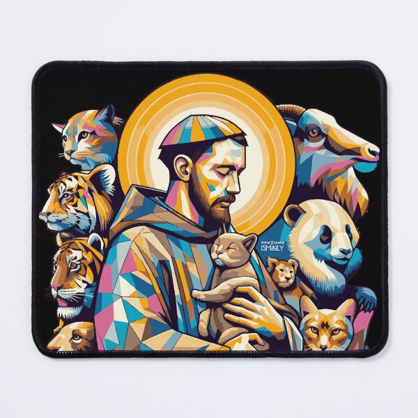 Item preview, Saint Francis of Assisi with animals designed and sold by MercadoIsmaily.