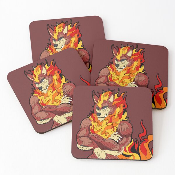 Item preview, Elemythical Fire Werewolf designed and sold by OhhSeeDeeWorks.
