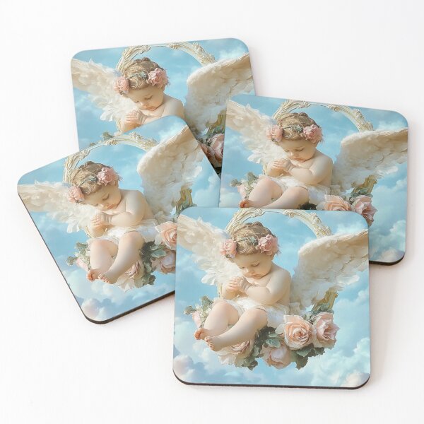 Item preview, Baby Angel Floating Among Flowers and Sky designed and sold by Reina75.