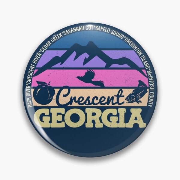 Item preview, Crescent Georgia Sunset Retro Vintage Local Pride Logo designed and sold by CRHPOD20.