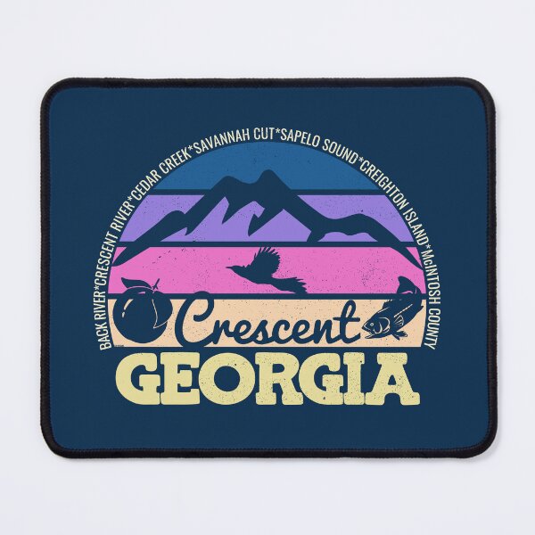Item preview, Crescent Georgia Sunset Retro Vintage Local Pride Logo designed and sold by CRHPOD20.