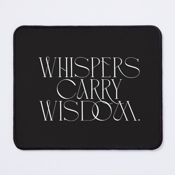 Item preview, Whispers Carry Wisdom – Boho Minimalist Quote Art designed and sold by Pamthedesigner.