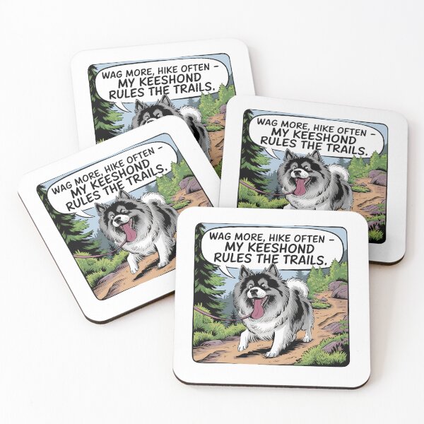 Item preview, Wag More Hike Often Keeshond Dog Hiking Lover designed and sold by CuteDesignables.