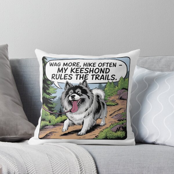 Item preview, Wag More Hike Often Keeshond Dog Hiking Lover designed and sold by CuteDesignables.