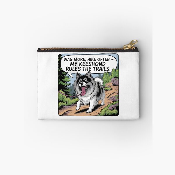 Item preview, Wag More Hike Often Keeshond Dog Hiking Lover designed and sold by CuteDesignables.