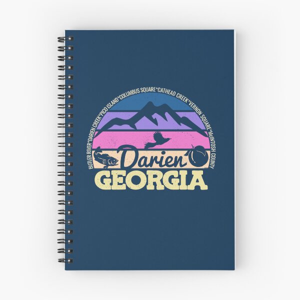 Item preview, Darien Georgia Sunset Retro Vintage Local Pride Logo designed and sold by CRHPOD20.