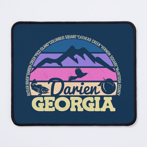 Item preview, Darien Georgia Sunset Retro Vintage Local Pride Logo designed and sold by CRHPOD20.