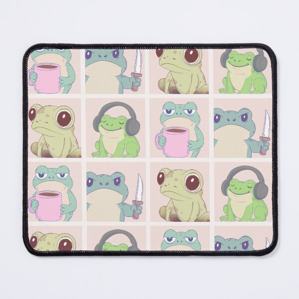 Item preview, Chaotic Frog Mood Chart – From Zen to Unhinged designed and sold by Jess.a.creates.