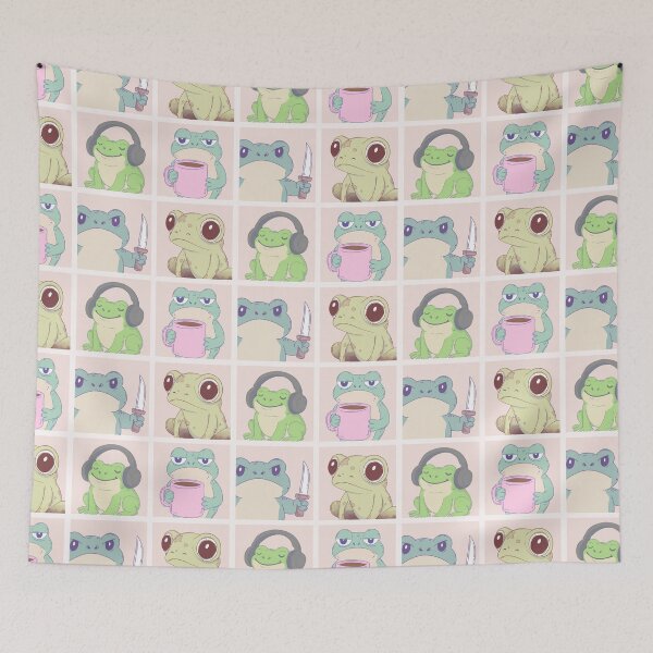 Item preview, Chaotic Frog Mood Chart – From Zen to Unhinged designed and sold by Jess.a.creates.