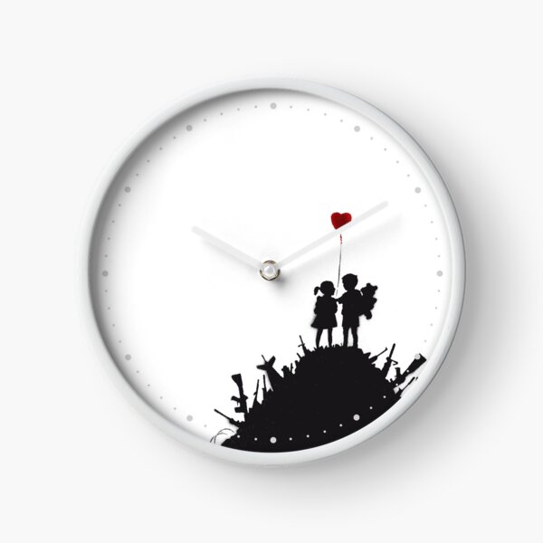 Banksy Clocks for Sale | Redbubble