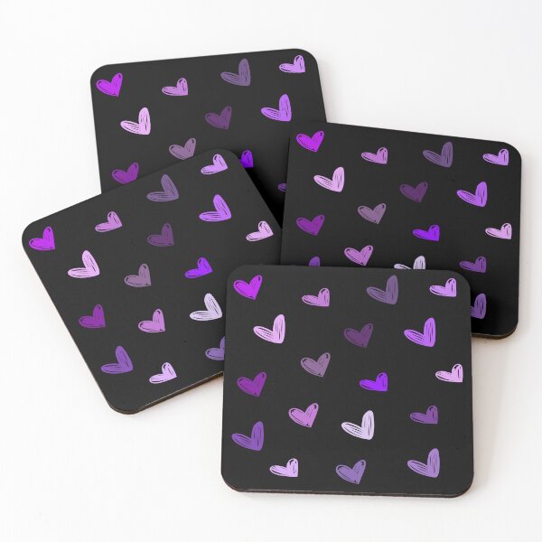 Item preview, Pack of Purple Hearts - Shapes Edition designed and sold by LittleFilmStore.