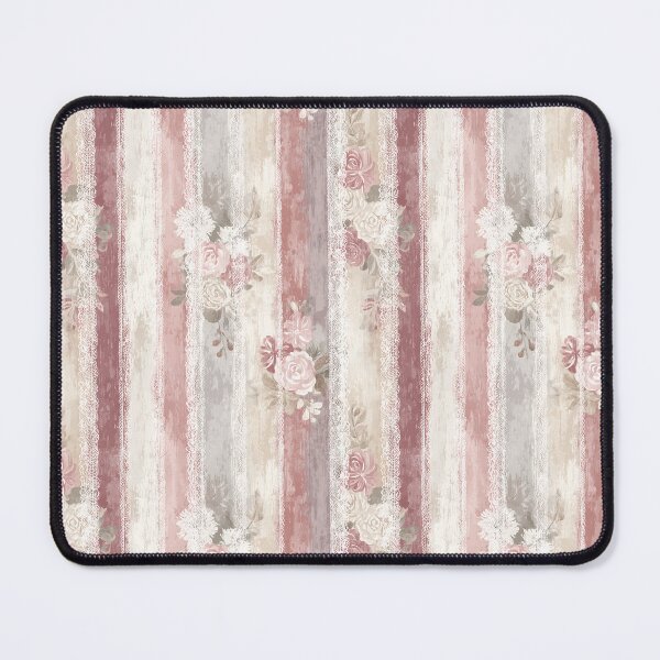Item preview, Dusty Rose Stripe & Lace designed and sold by Boddicca.